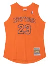 Mitchell & Ness "nba Ny Knicks 2012 Marcus Camby" Christmas Day Jersey Top In Orange