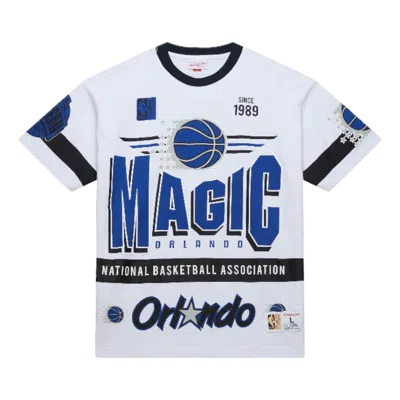 Mitchell & Ness Nba Origins Premium Vintage T-shirt 'orlando Magic' In White