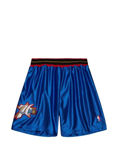 Mitchell & Ness Nba Philadelphia 76ers 2001-02 Shorts In Animal Print