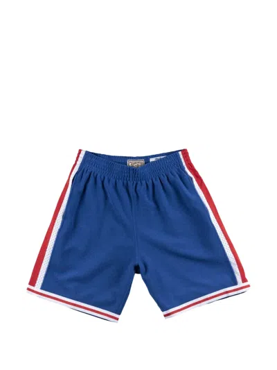 Mitchell & Ness Nba Reverse Warm Up Swingman Shorts In Blue