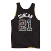Mitchell & Ness Nba Reversible Mesh Tank Spurs 03 Tim Duncan In Black