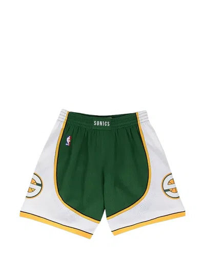 Mitchell & Ness Nba Road Swingman Shorts In Green