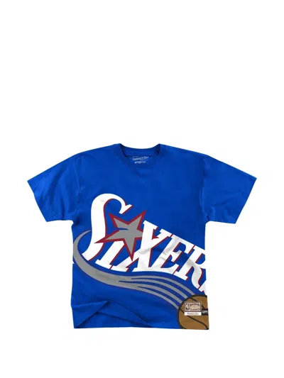 Mitchell & Ness Nba Short-sleeve T-shirt In Blue