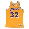 Mitchell & Ness X Nba Lakers 84 Magic Johnson Swingman Home Tank Top In Orange