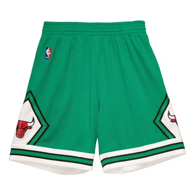 MITCHELL & NESS MITCHELL & NESS NBA SWINGMAN CHICAGO BULLS 2008-09 SHORTS 'GREEN WHITE'