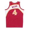 Mitchell & Ness Nba Swingman Jersey 'atlanta Hawks - Spud Webb 1986-87' In Red