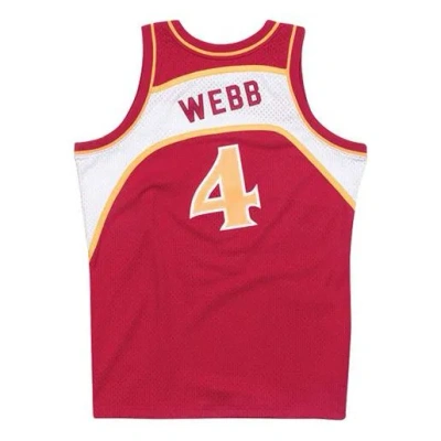 Mitchell & Ness Nba Swingman Jersey 'atlanta Hawks - Spud Webb 1986-87' In Red