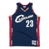 Mitchell & Ness Nba Swingman Jersey Cleveland Cavaliers Alternate 2008-09 Lebron James 'navy Red' In Blue