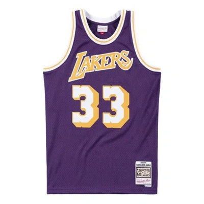 Mitchell & Ness Nba Swingman Jersey 'los Angeles Lakers - Kareem Abdul-jabbar 1983-84' In Purple