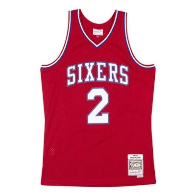 Mitchell & Ness Nba Swingman Jersey 'philadelphia 76ers - Moses Malone 1982-83' In Red