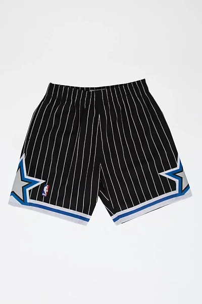 Mitchell & Ness Nba Swingman Mesh Short In Orlando Magic, Men's At Urban Outfitters In Black