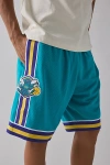 Mitchell & Ness Nba Swingman Mesh Short In Turquoise, Men's At Urban Outfitters In Blue