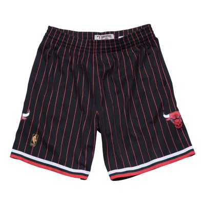 Mitchell & Ness Nba Swingman Shorts Chicago Bulls Alternate 1996-97 'black Red' In Multi