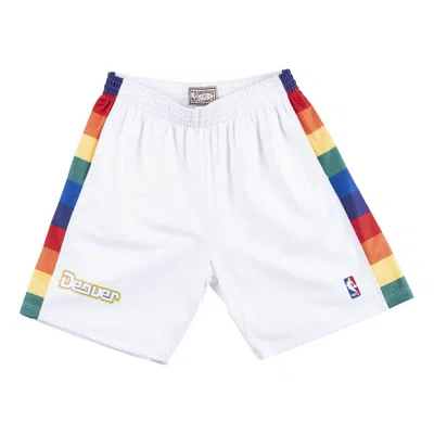 MITCHELL & NESS MITCHELL & NESS NBA SWINGMAN SHORTS DENVER NUGGETS 1991-92 'WHITE'