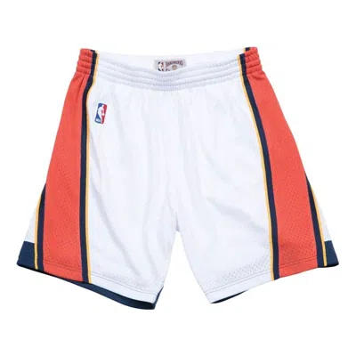 MITCHELL & NESS MITCHELL & NESS NBA SWINGMAN SHORTS GOLDEN STATE WARRIORS HOME 2009-10 'WHITE ORANGE'