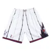 Mitchell & Ness Men's Mitchell Ness White Toronto Raptors Big Tall Hardwood Classics Team Swingman Shorts In White