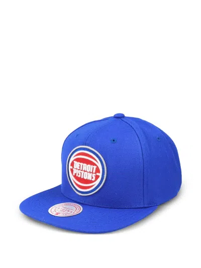 Mitchell & Ness Nba Team Ground 2.0 Detroit Pistons Snapback Cap In Blue