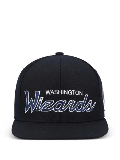 Mitchell & Ness Nba Team Script 2.0 Snapback Washington Wizards Cap In Black