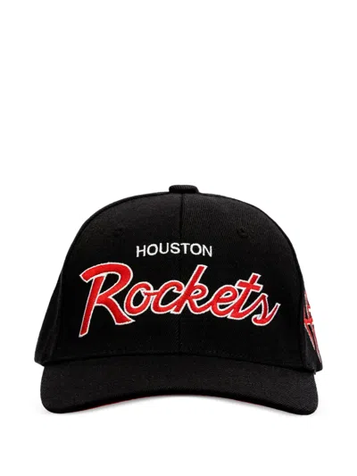 Mitchell & Ness Nba Team Script 2.0 Stretch Snapback Cap In Black