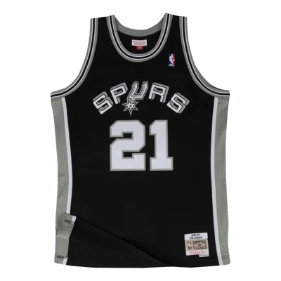 Mitchell & Ness Nba Tim Duncan San Antonio Spurs 1998/99 Road Swingman Jersey #21 In Black