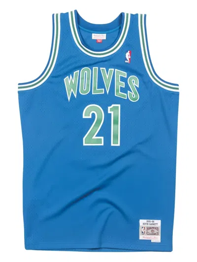 Mitchell & Ness Nba Timberwolves Jersey In Blue