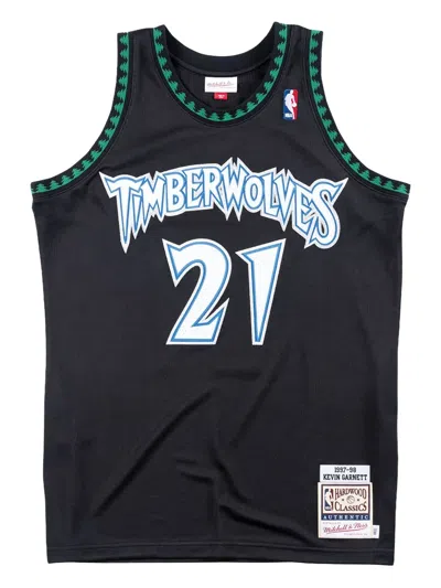 Mitchell & Ness Nba Timberwolves 97 Kevin Garnett Tank Top In Black