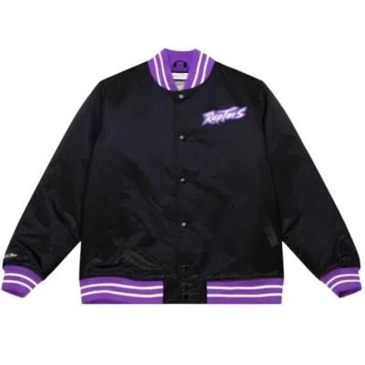 Mitchell & Ness Nba Toronto Raptors Heavyweight Jacket In Black