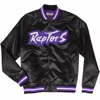 Mitchell & Ness Nba Toronto Raptors Lightweight Satin Jacket In Black In Black
