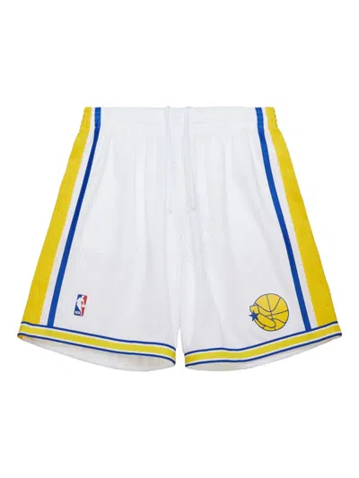 Mitchell & Ness Nba Warriors 1990 Shorts In White