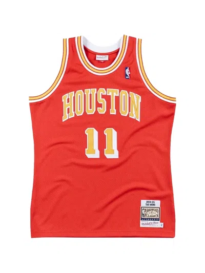 Mitchell & Ness Nba Yao Ming "2004 Houston Rockets" Authentic Vest In Red