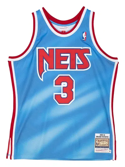 Mitchell & Ness Nets 1990 Drazen Petrovich Jersey In Blue