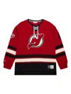 Mitchell & Ness New Jersey Devils Heritage Lace-up Pullover In Red