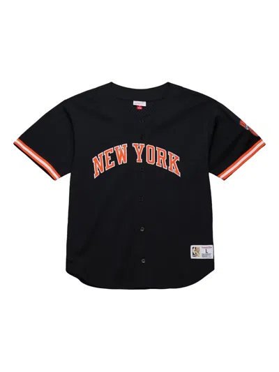 Mitchell & Ness New York Knicks Short-sleeves Shirt In Black