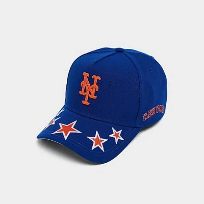 Mitchell & Ness New York Mets Mlb Shining Stars Pro Crown Snapback Hat In Blue