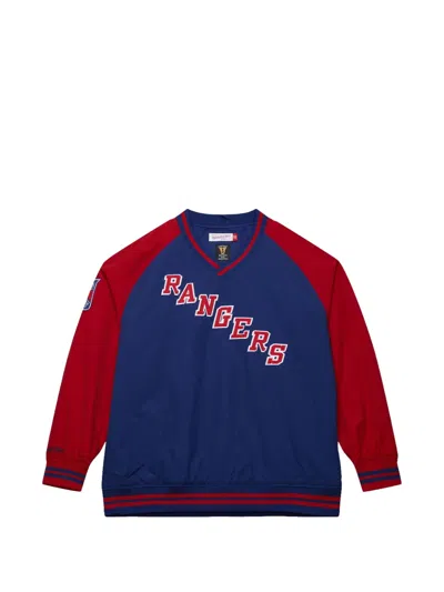 Mitchell & Ness New York Rangers Sweatshirt In Blue