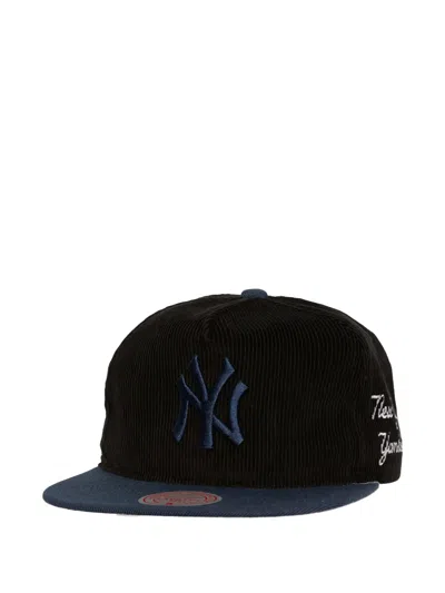 Mitchell & Ness New York Yankees Double Cordury Baseball Cap In Black