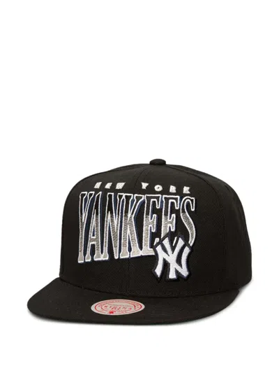 Mitchell & Ness New York Yankees Line Work Cap In Black