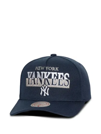 Mitchell & Ness New York Yankees Pro Crown Embroidered Cap In Blue