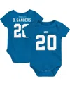 Mitchell & Ness Newborn And Infant Boys And Girls  Barry Sanders Blue Detroit Lions Retro Name And Nu In Blue