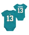 Mitchell & Ness Newborn And Infant Boys And Girls  Dan Marino Aqua Miami Dolphins Retro Name And Numb In Aqua