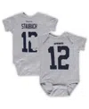Mitchell & Ness Newborn & Infant  Roger Staubach Heather Gray Dallas Cowboys Retired Player Mainliner In Heather Gray