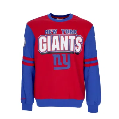 Mitchell & Ness Nfl All Over Crew 2.0 Neygia Men's Crew Neck Sweatshirt In Original Team Colors