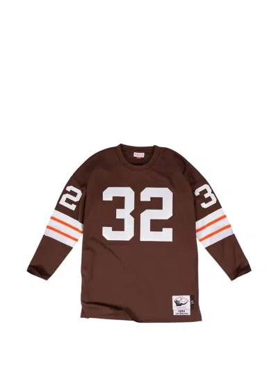 Mitchell & Ness Nfl Jim Brown "1964 Cleveland Browns" Long-sleeves T-shirt