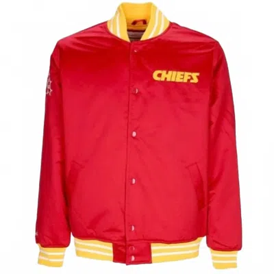 Mitchell & Ness Nfl Kansas City Chiefs Heavyweight Jacket In Scarlet In Red
