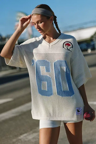Mitchell & Ness Nfl Knit Jersey Top In Blue