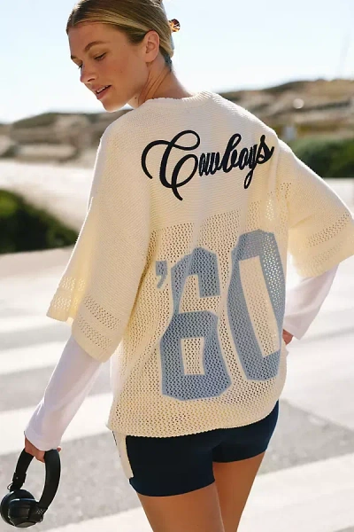 Mitchell & Ness Nfl Knit Jersey Top In Blue