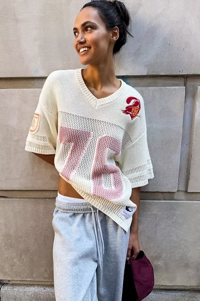 Mitchell & Ness Nfl Knit Jersey Top In Red