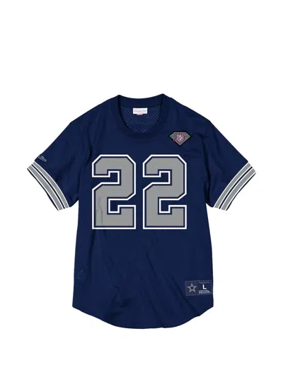 Mitchell & Ness Nfl Name & Number Dallas Cowboys T-shirt In Blue