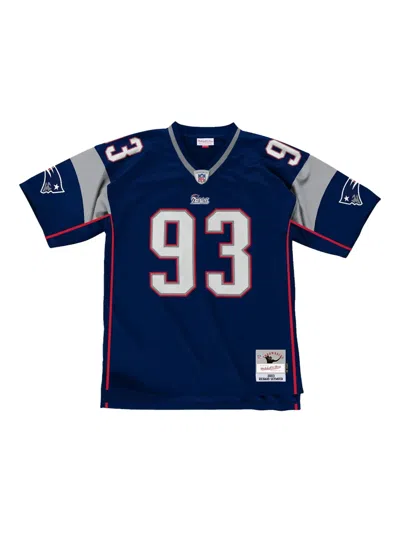 Mitchell & Ness Nfl Patriots 2003 Richard Seymour T-shirt In Blue