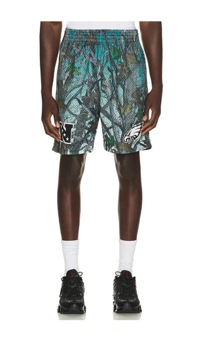 Mitchell & Ness Nfl Philadelphia Eagles Quiet Blaze 7 Mesh Shorts In Multi